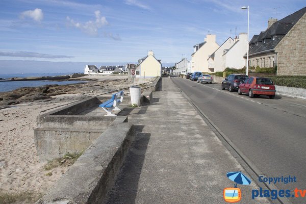 Parking de la plage de la Grève Jaune à Guilvinec