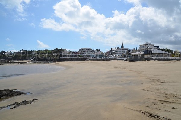 Beach of Grève noire and view on Casino beach