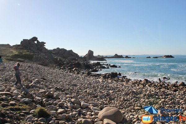 Photo de la grève à la pointe du Diben à Plougasnou