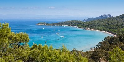 Porquerolles island in Var in France