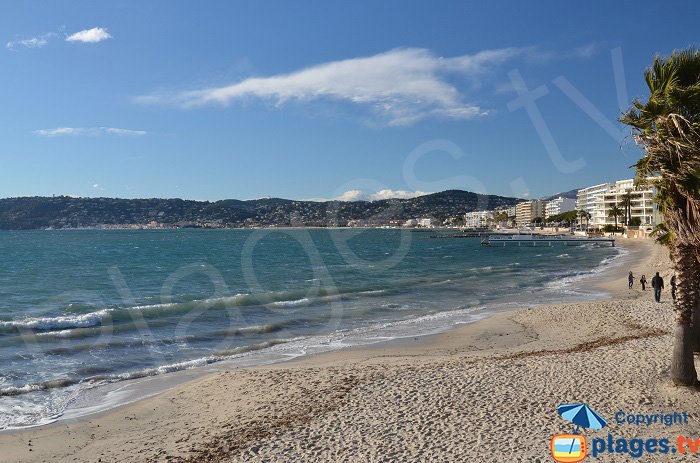 Juan les Pins and the sand beach