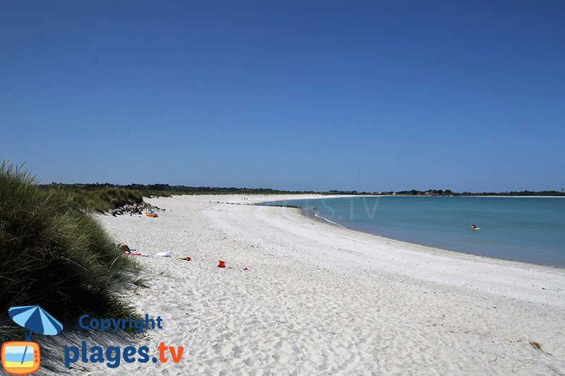 La plage de Keremma dans le Finistère Nord