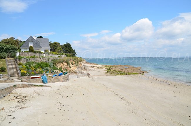 Plage de Kerhostin dans la baie de Quiberon