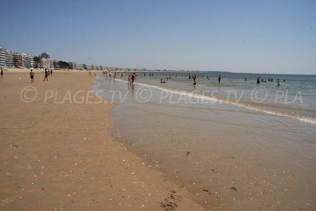 The great beach of La Baule in France