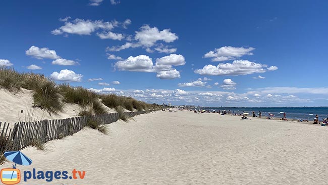 A beach of the Grande Motte