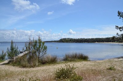 Lake of Carcans in France