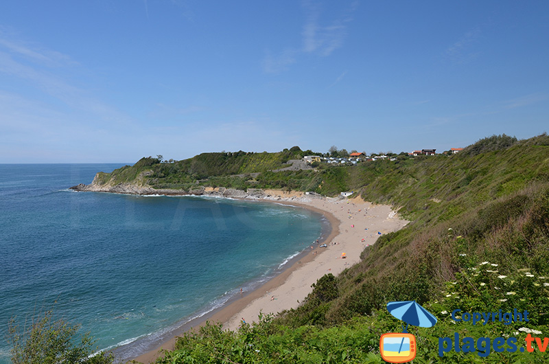 Lafitenia à Saint Jean de Luz - la plage la plus sauvage autour de Biarritz