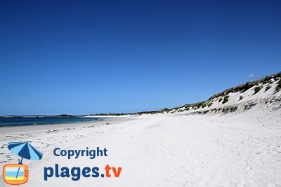 Plage à Lampaul Ploudalmézeau