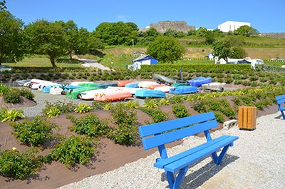 Lanvéoc au niveau du fort et de la plage