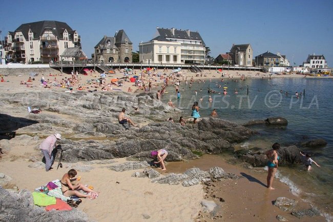 The beach of Port Lin in Le Croisic