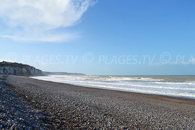 Littoral de Dieppe avec vue sur les falaises de la Côte d'Albâtre