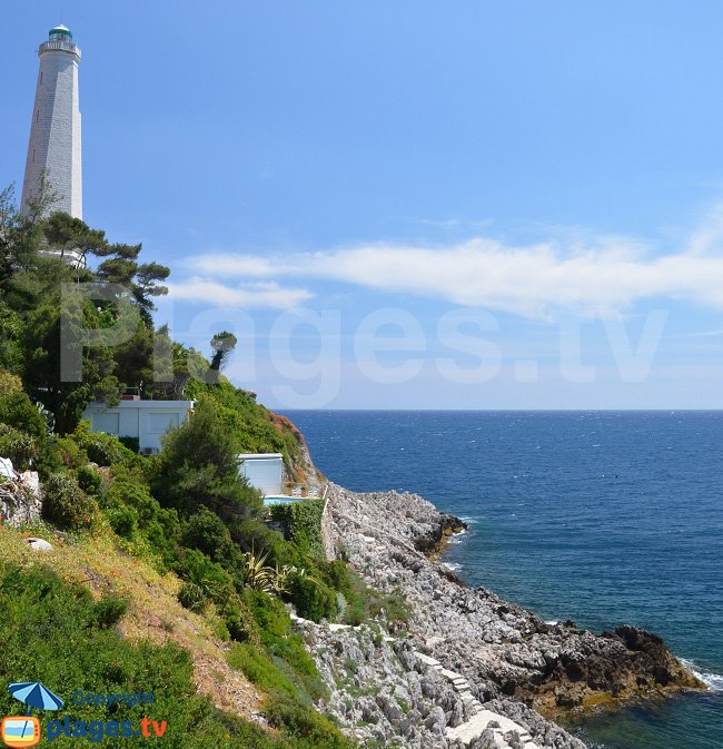 Littoral au niveau du Phare du Cap Ferrat