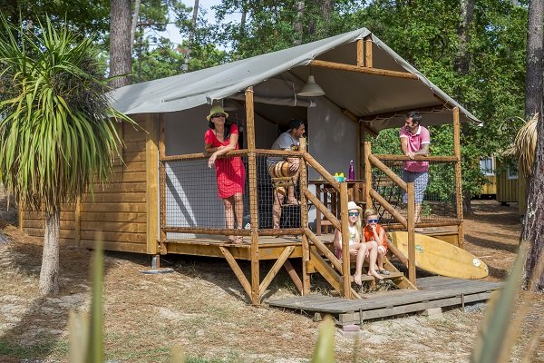 Safari Lodge au camping les Oyats à Seignosse