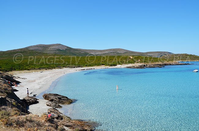 Spiaggia sul sentiero doganale di Macinaggio