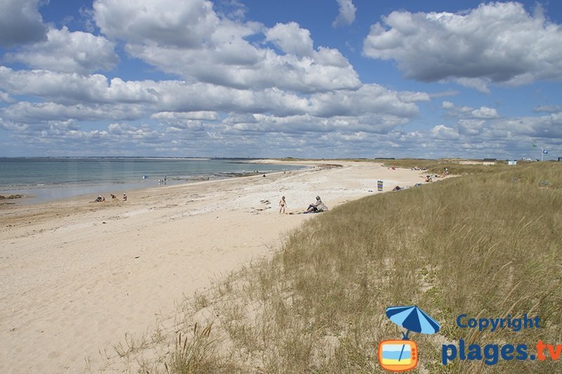 Grande plage de Magouero à Plouhinec