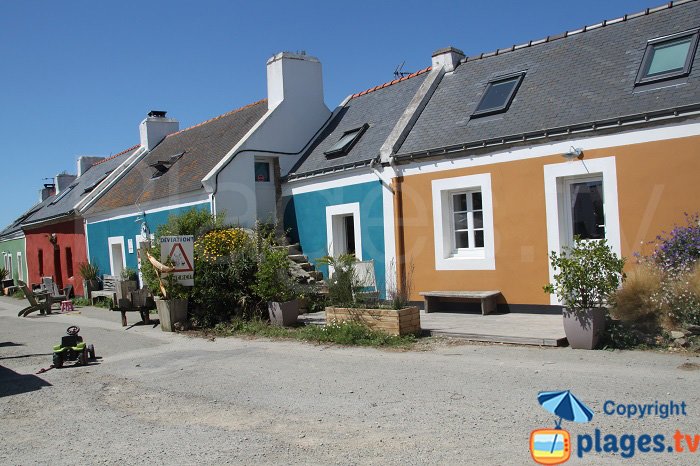 Coloured houses in Bangor