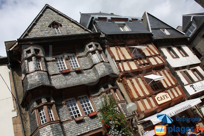 Wood-framed houses in Lannion