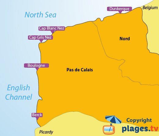 Best Beaches In France Map