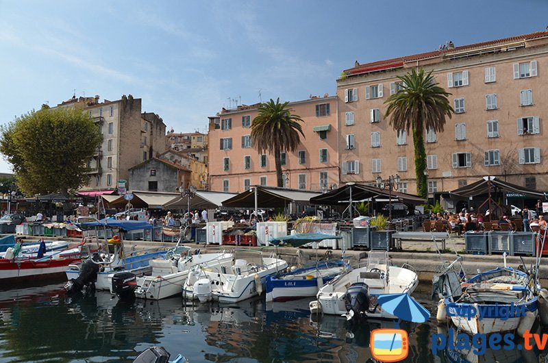 Marché sur le port d'Ajaccio