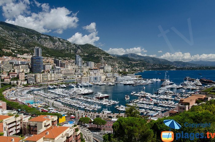 Overall view of Monaco - France