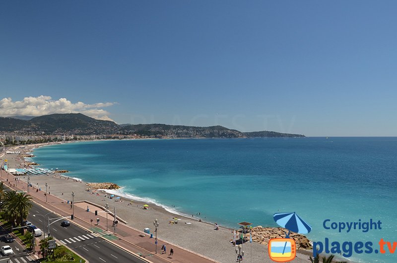 Nice, its beach and its promenade des Anglais