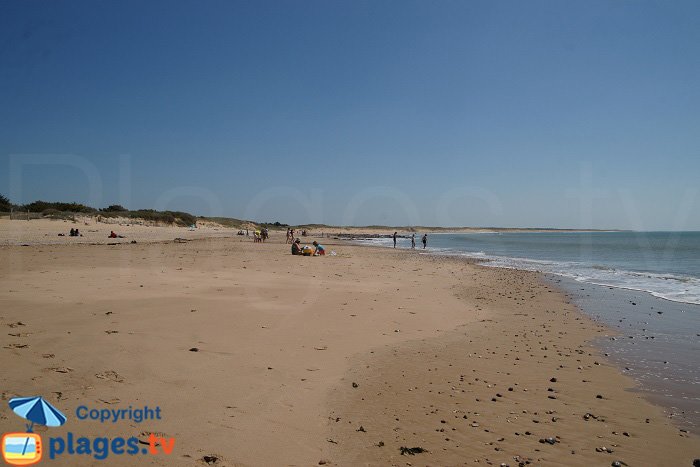 The Normandeliere beach in France