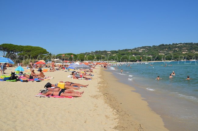 Pampelonne beach in summer (France)