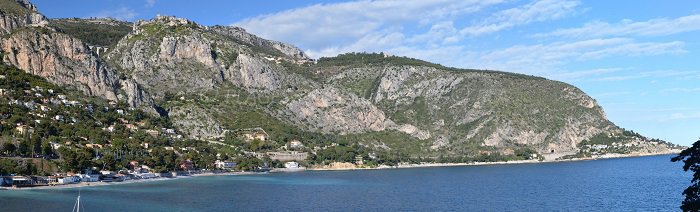 Panorama der Bucht von Eze