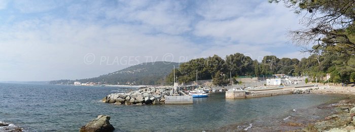 Port du Poussaï et plage du Débarquement de St Raphael