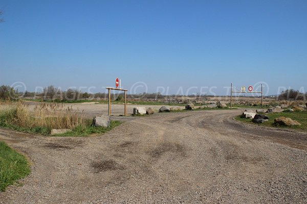 parcheggio della spiaggia del Clot a Vias