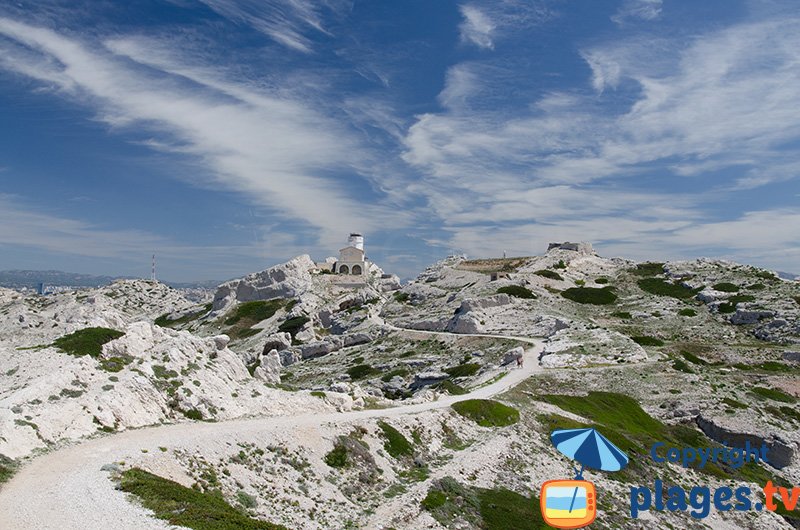 Paysage de l'ile de Frioul à Marseille