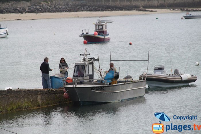 Pêcheurs sur l'ile de Batz