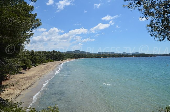 Plage de Pellegrin partagée entre La Londe et Bormes les Mimosas