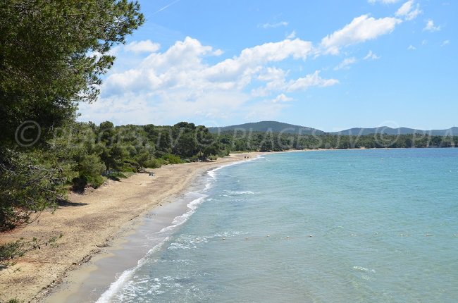 Pellegrin beach in France in Var department