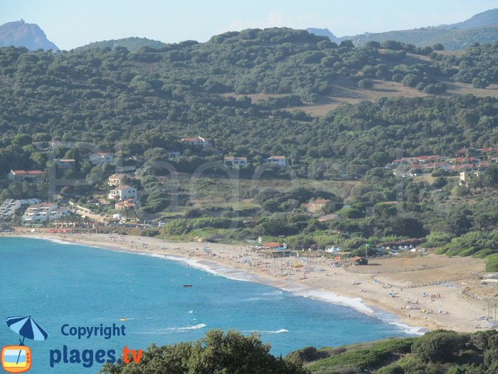 La plage de Péro à Cargèse