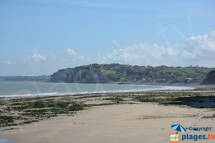 Le Petit Ailly, sa plage et vue sur Dieppe