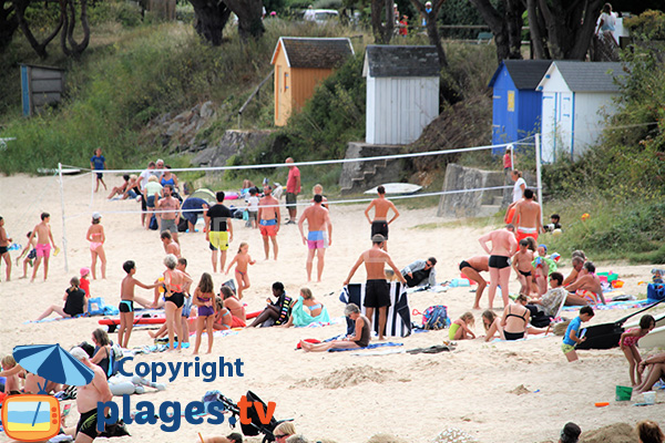 Beachvolleyball am Strand von Kervoyal - Damgan