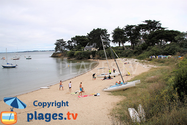 Foto vom Strand Kervoyal in Damgan