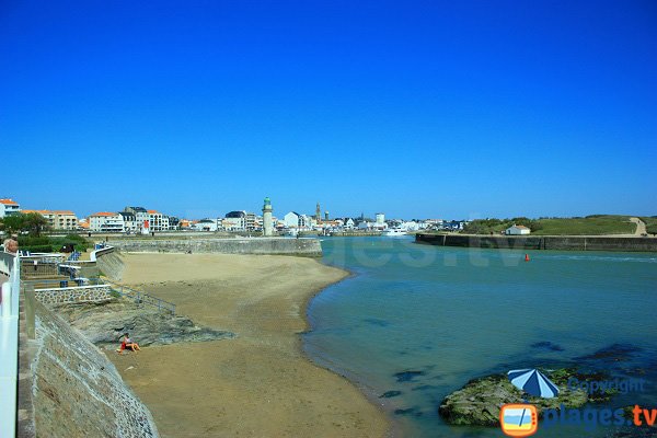 Photo of little beach in Saint Gilles Croix de Vie in France