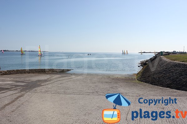 Slipway for boat in Saint Vaast la Hougue