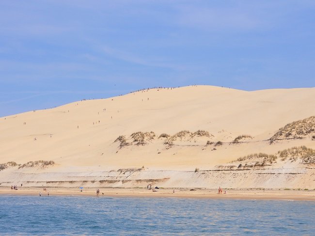 Dune of Pilat from the sea - France