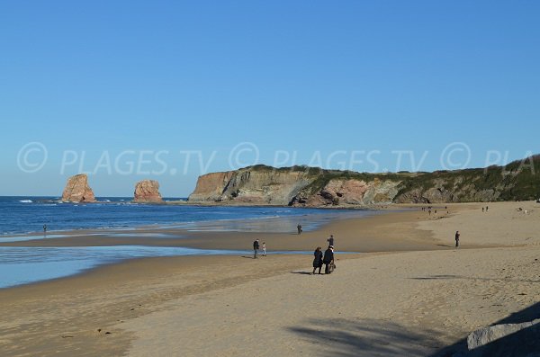 Foto della spiaggia dei 2 Jumeaux di Hendaye