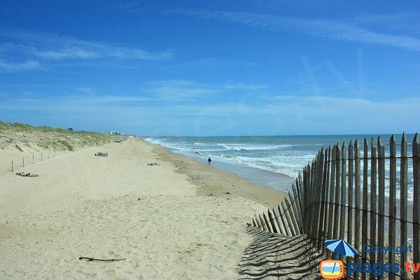 Plage sud des 60 Bornes à St Hilaire de Riez