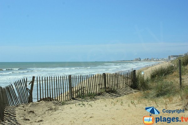 Photo de la plage des 60 Bornes à St Hilaire Riez