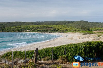 Beach in Ajaccio in Corsica