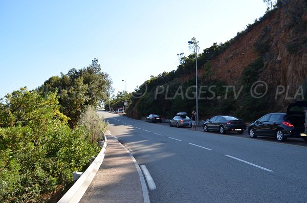 Parking of Abel Baliff calanque in Esterel