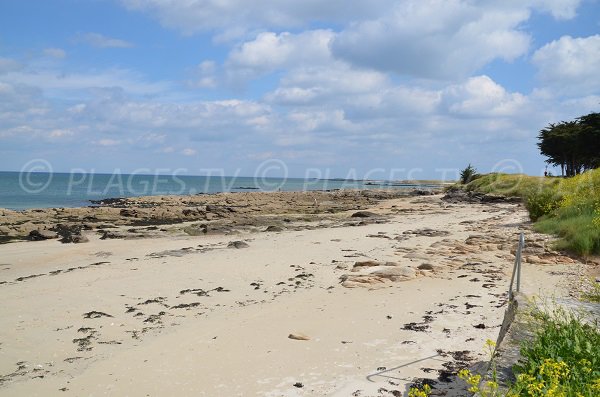 Plage à proximité de l'aérodrome de Quiberon