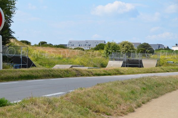 Skate park vicino alla spiaggia a Quiberon