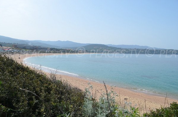 Agosta beach in Porticcio in Corsica