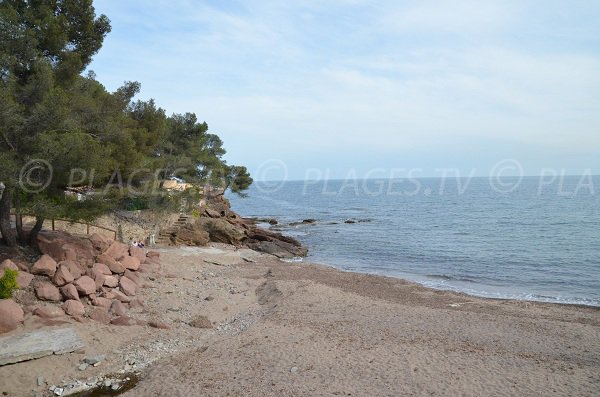 Aiguebonne beach in Saint Raphael